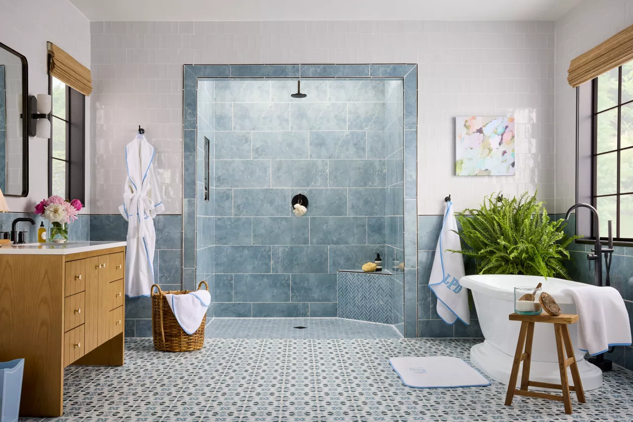 Geometric Bathroom Design